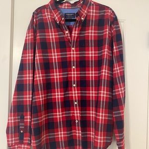 NWT Mens Plaid Button Down